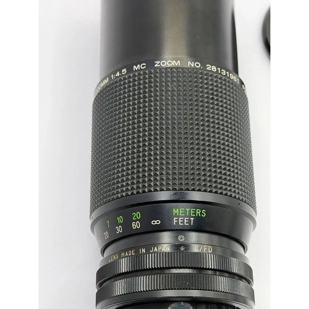 Vivitar 80-200mm f/4.5 MC Zoom Lens Canon FD Mount Made in Japan